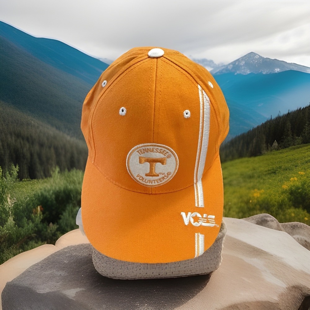 Tennessee Volunteers Hat Cap Strap Back Mens One Size Orange White NCAA Football